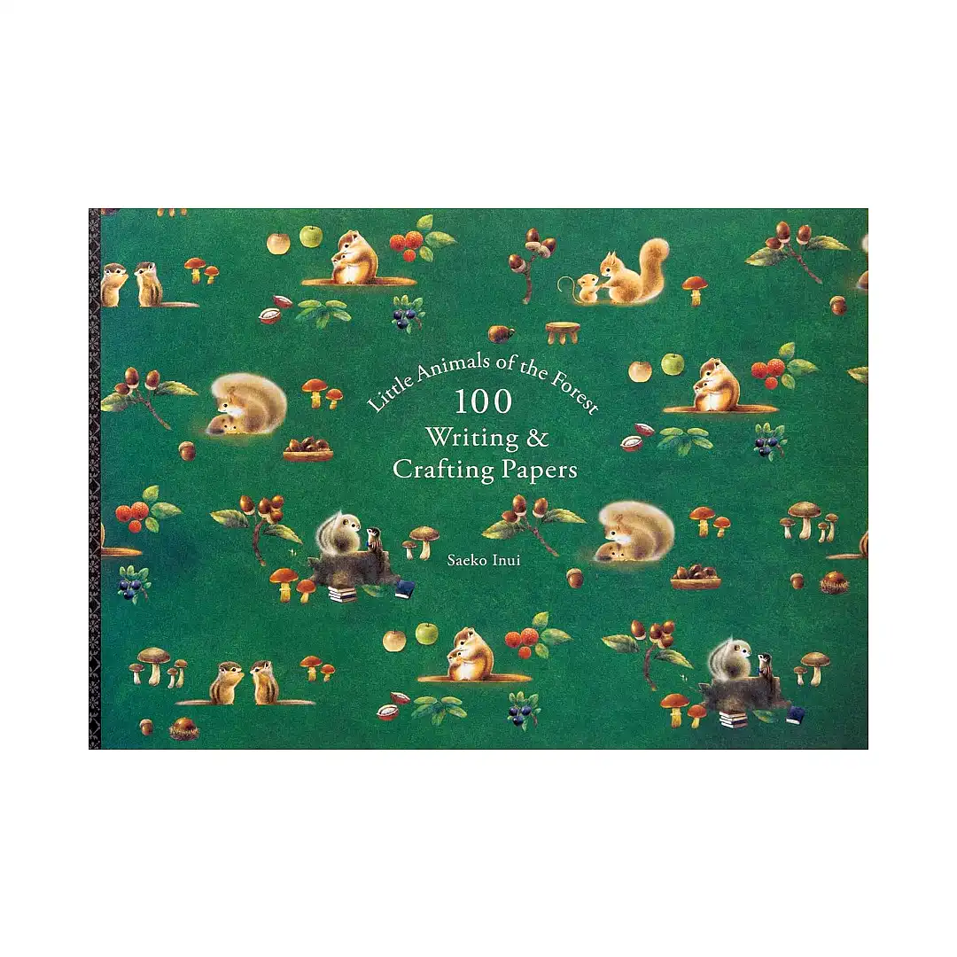 Little Animals of the Forest 100 Writing & Crafting Papers (Illustration Book)